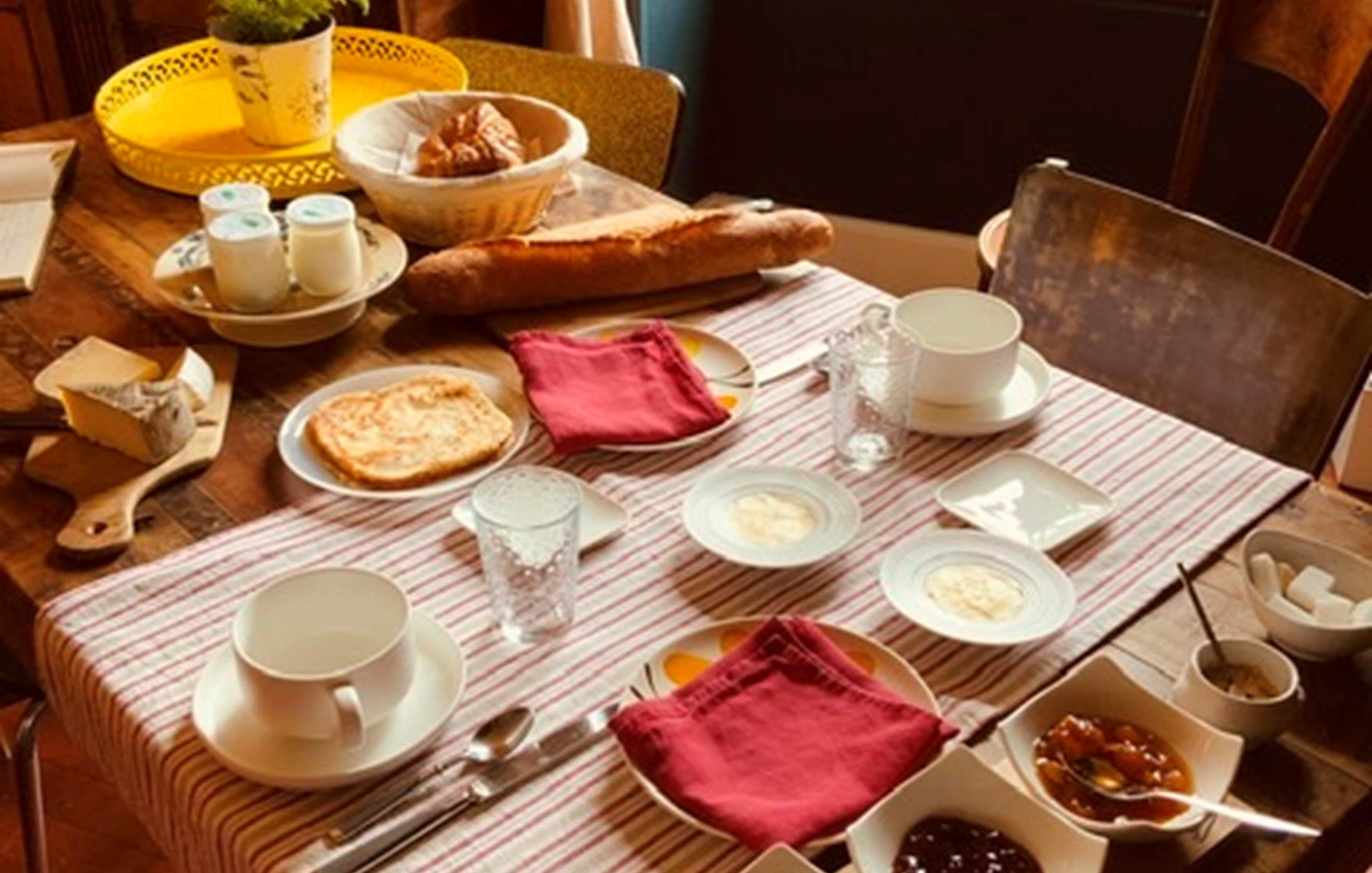 Table petit déjeuner