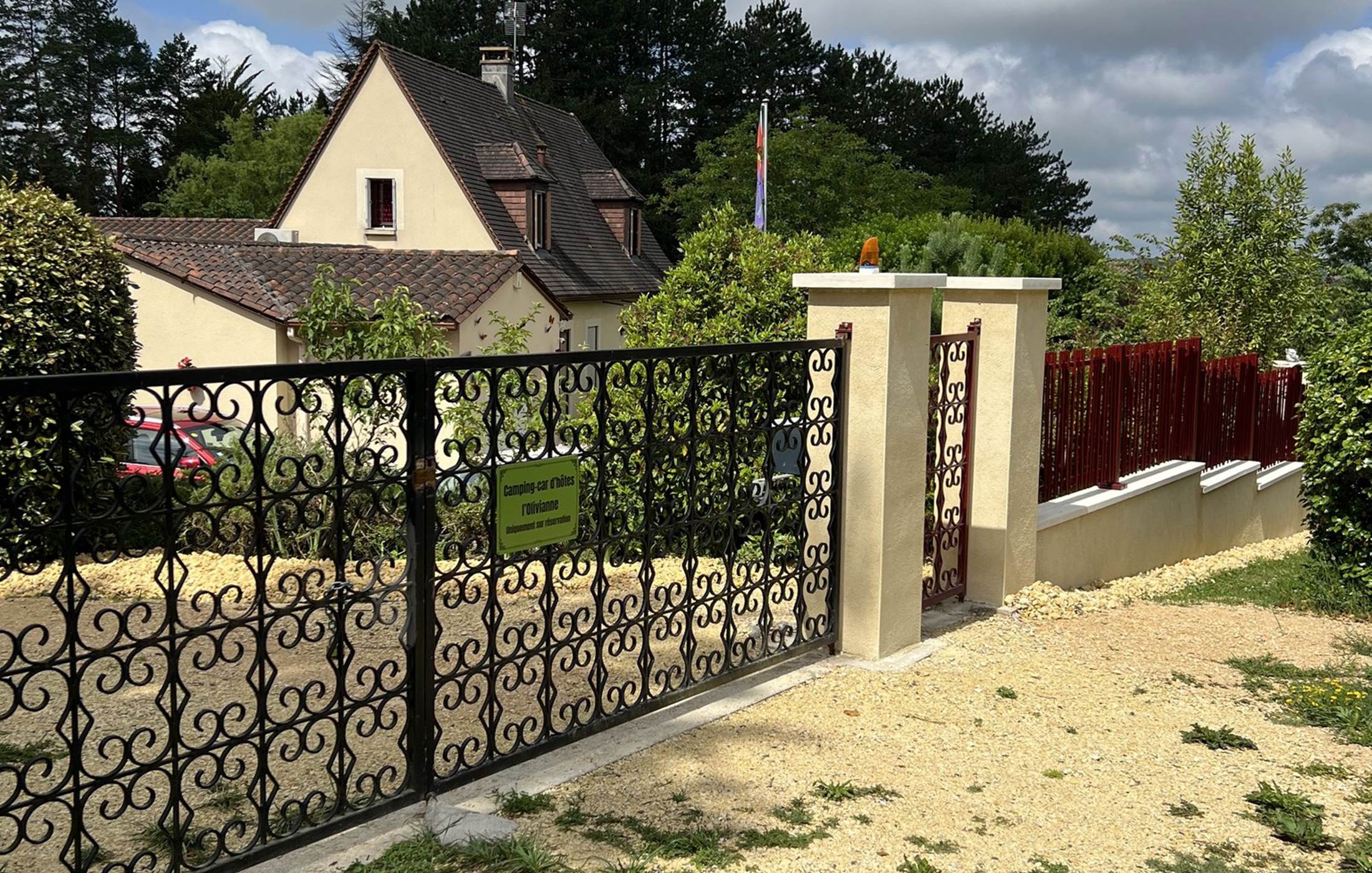 L'entrée des campings-cars