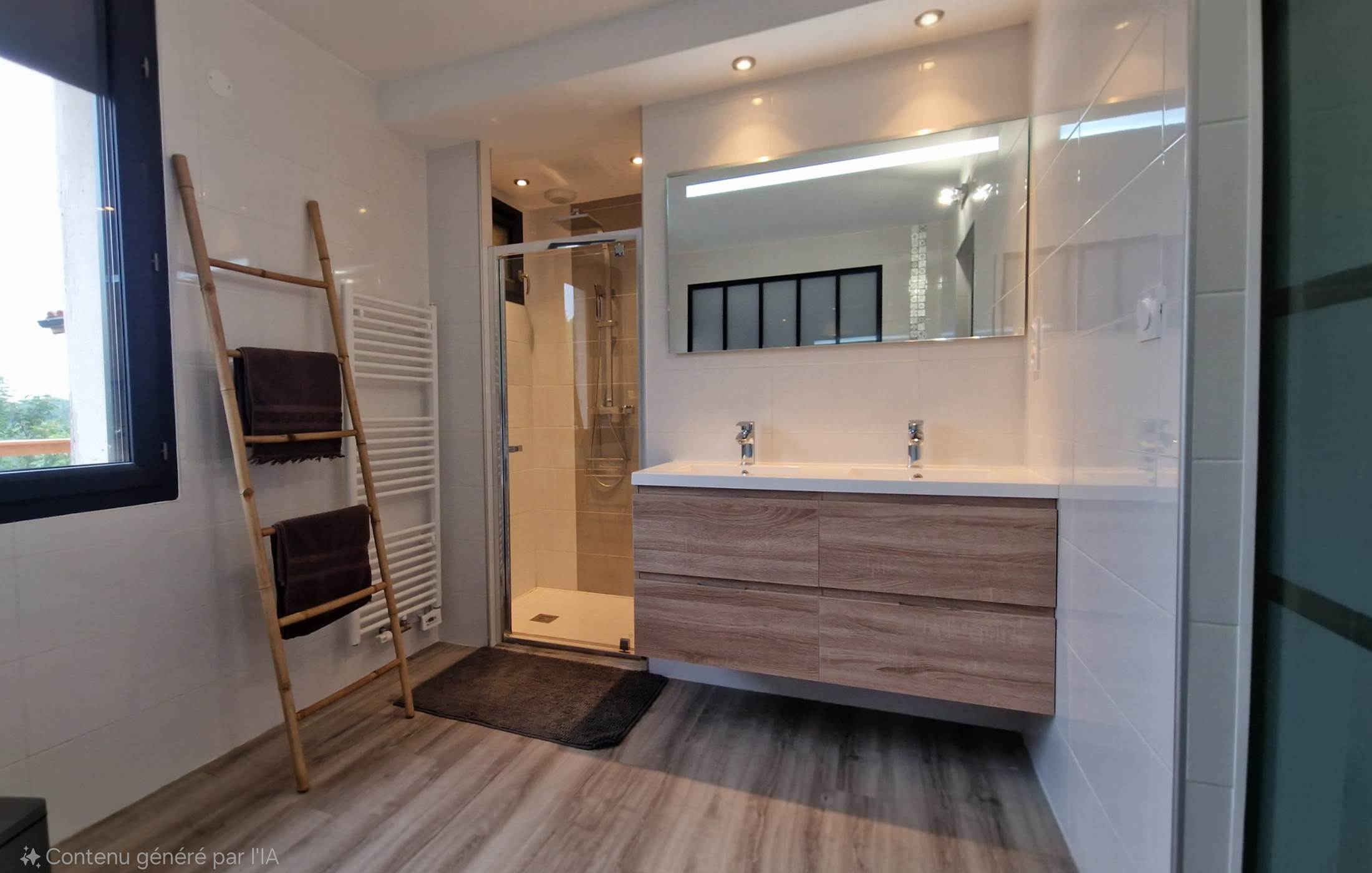 La salle de bain de la chambre parentale