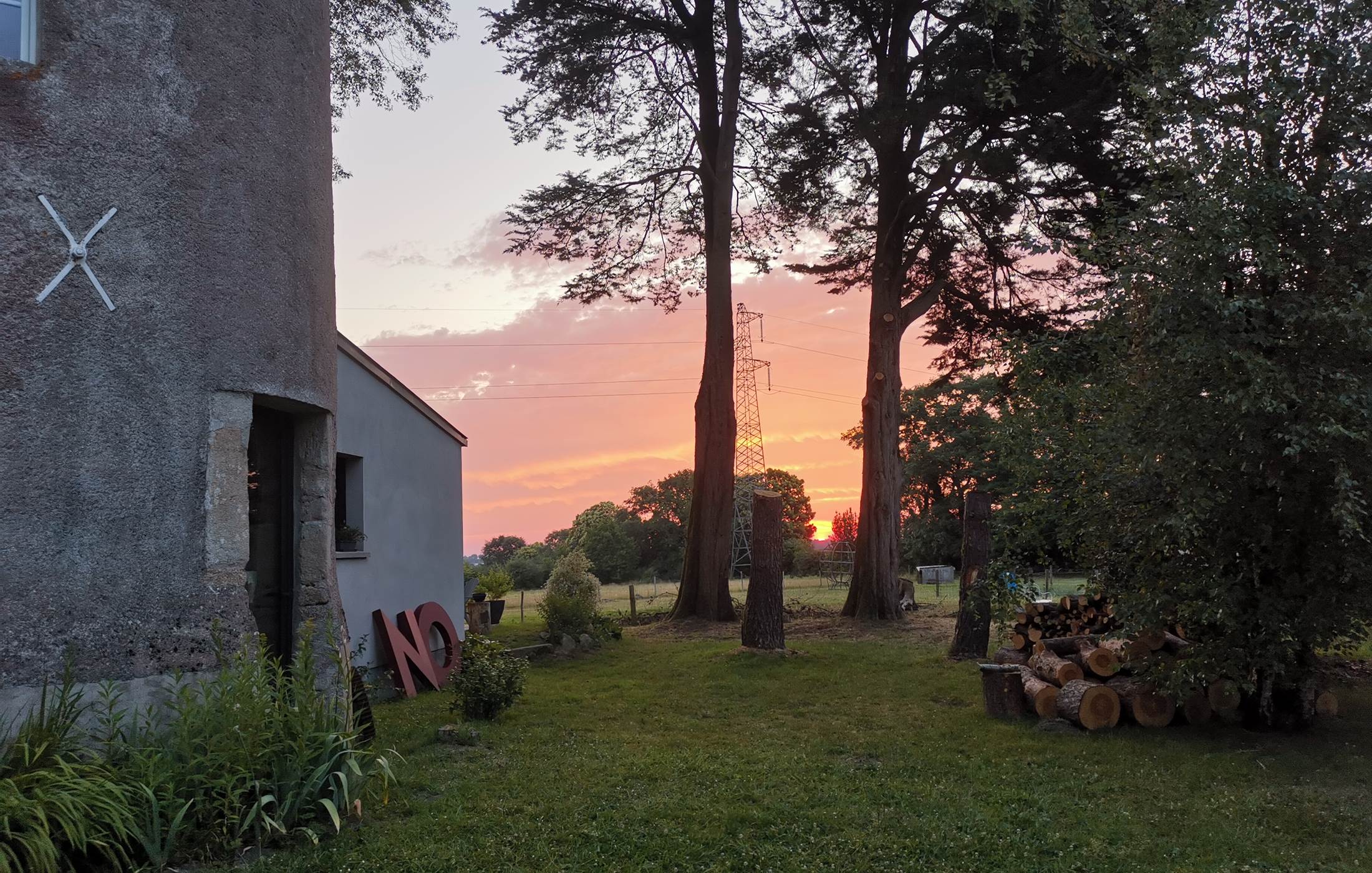 Lever de soleil, moulin de La Retardière, Orvault