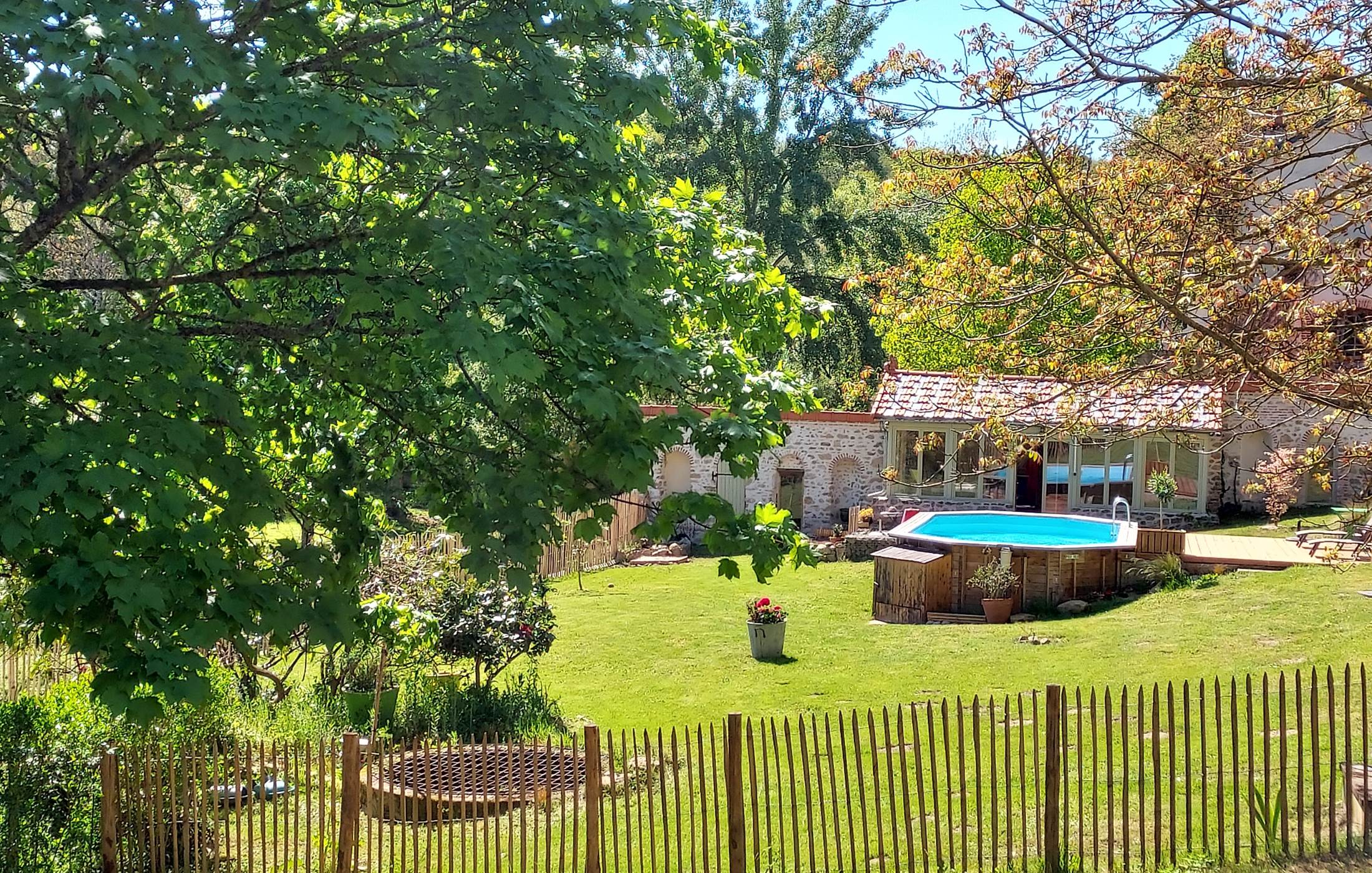 vue du parking privé