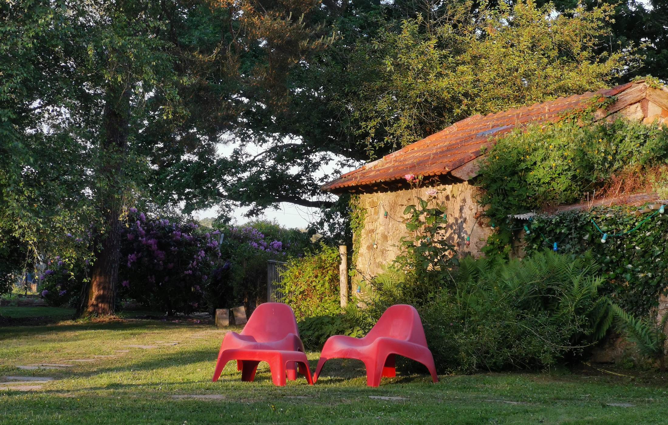 Ilot de détente dans le parc, moulin de La Retardière, Orvault, Nantes , Treillières, Sautron