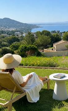 Vue depuis le jardin du Levant