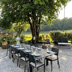 Domaine du Vidal - La table d'hotes en terrasse-photo-news
