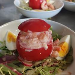 assiette fraîcheur tomate crevettes Le Ranch des Lacs-photo-news