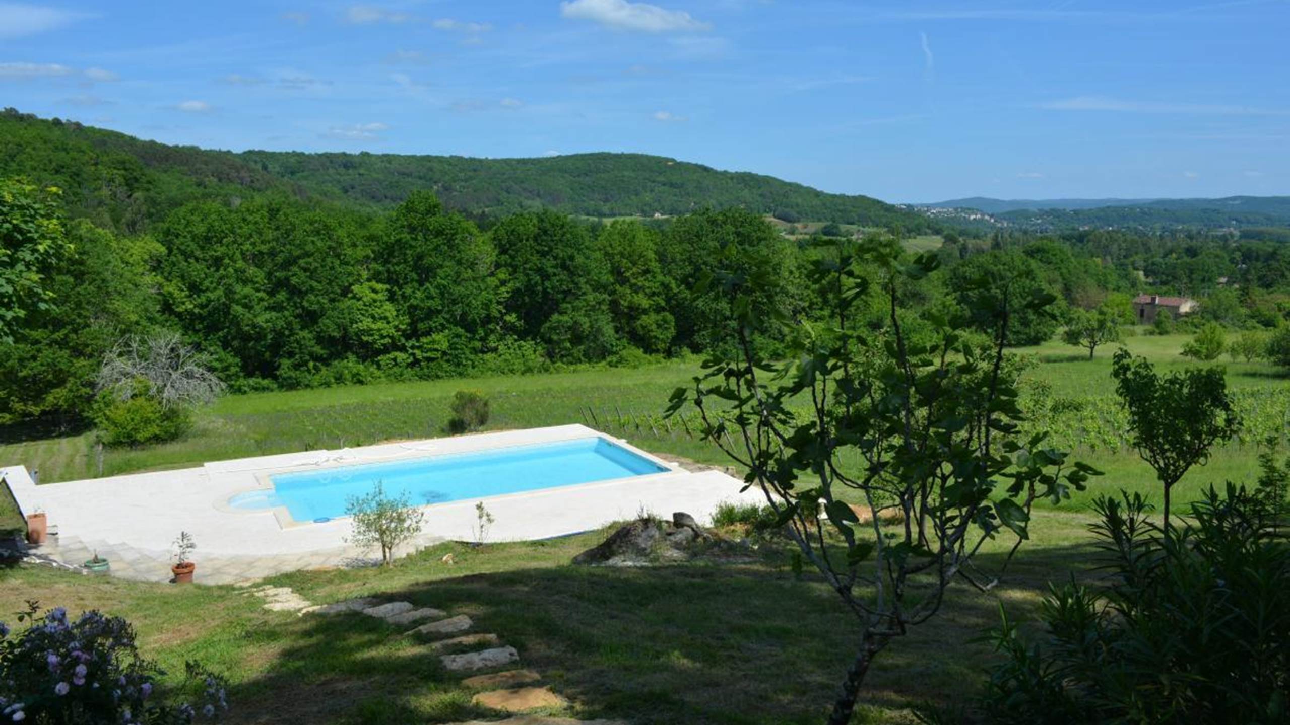 Gîte La Boudesque - vue de la terrasse