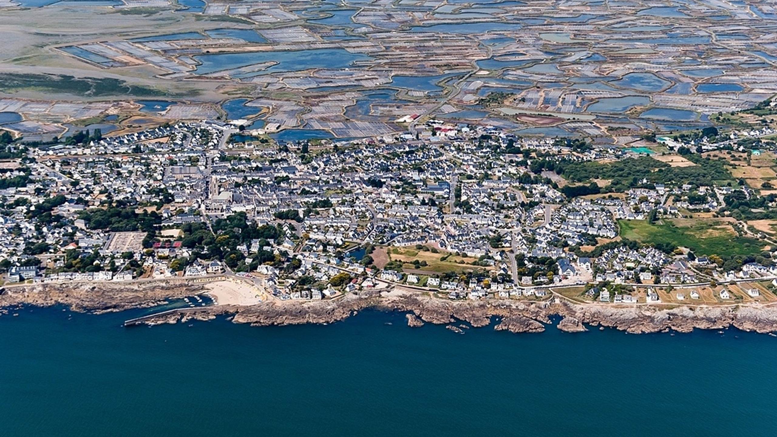 Batz sur Mer vue du ciel