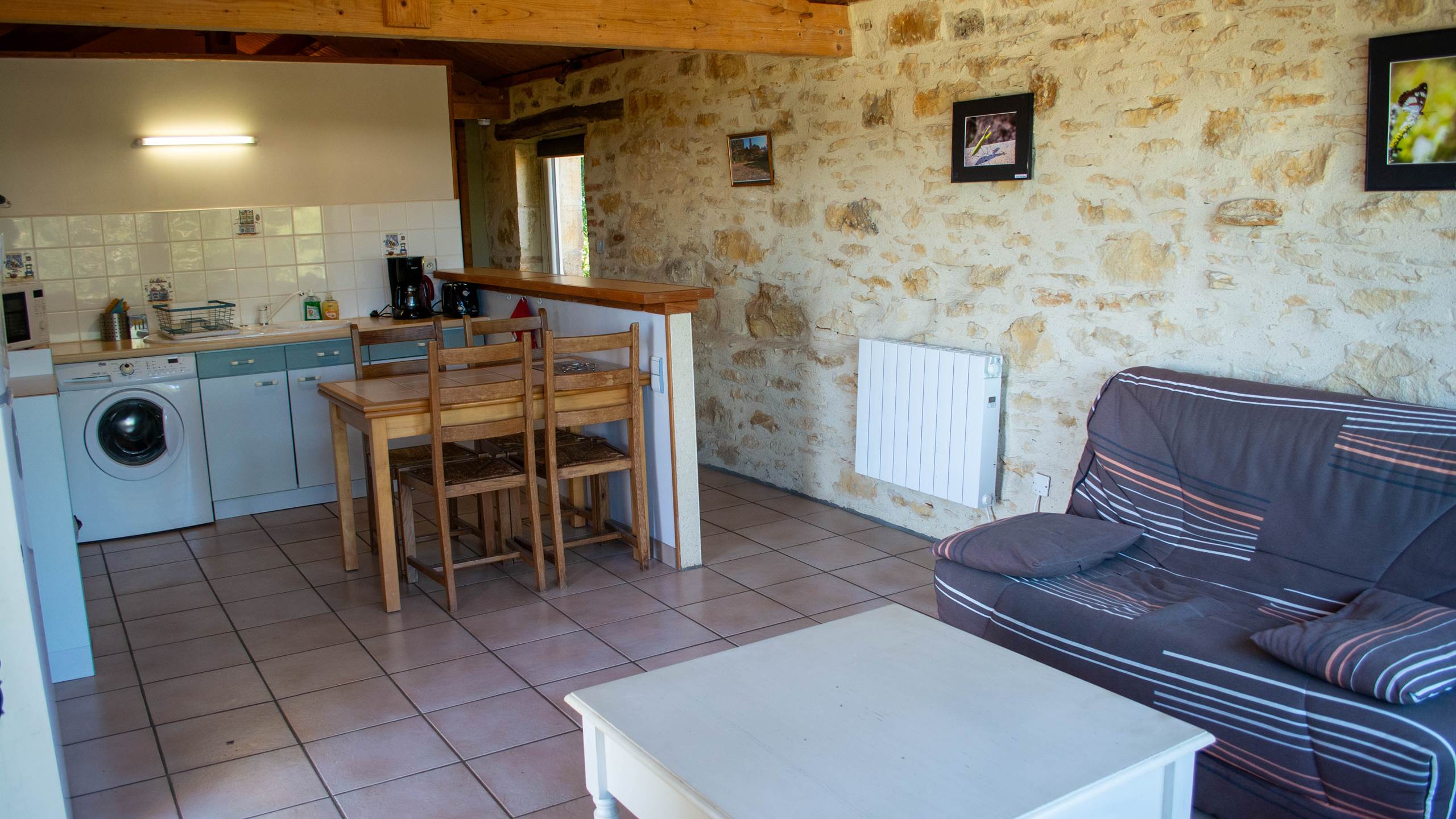 Gîte La Boudesque - salon vue de la terrasse