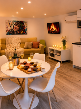 Ô17-séjour wellness-Namur-Ambiance cuisine salon