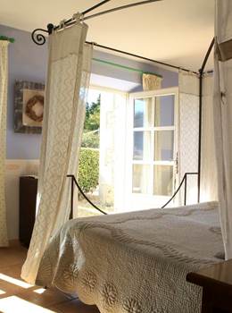 chambre glamour sur jardin