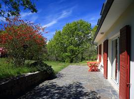 terrasse de notre maison  à  Ploulec'h