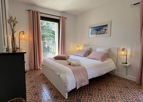 Chambre d’hôtes à Pézenas avec carreaux de ciment – Les Gîtes de Monte Blanco