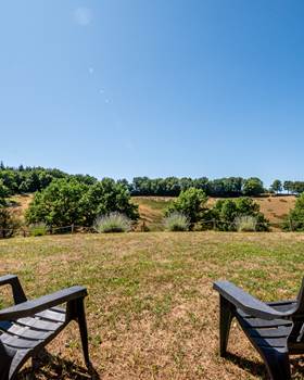Vue sur le parc animalier
