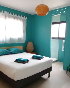 La chambre d'hôte DUNE: de couleur verte, spacieuse avec ses 16 m²