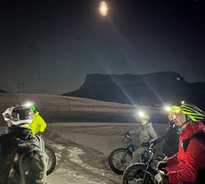 Fatbike pleine lune en Chartreuse