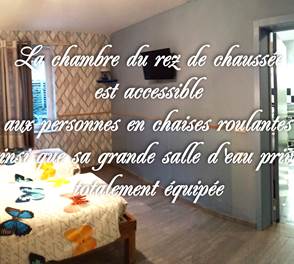 Au rez de chaussée, sans rebord et largeur de porte suffisante