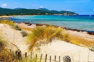 La plage de sable de Bacaggio