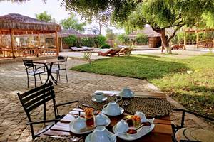 Petit déjeuner au jardin