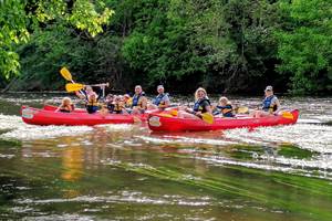 #saintleonsurvezere #châteauenfête #lascauxcanoë #canoëetprehistoire #aventureencanoë #coupdecoeur #plusbeauparcours #canoeenfamille #canoeenmai #ascension-presta