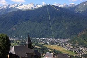 Vue sur Superbagnères depuis la maison