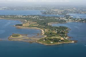 Vue aérienne Île-aux-Moines