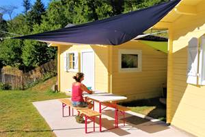 Twin Cabane, terrasse