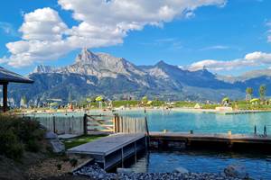 Plan d'eau à 400 m de l'appartement