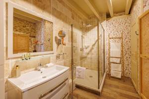 La salle de bain de la chambre Les Hirondelles