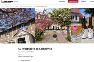 © Guide Michelin (site) et © Au Presbytère de Saigneville (photos)