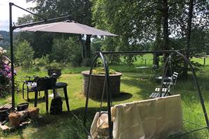 Jardin avant, barbecue