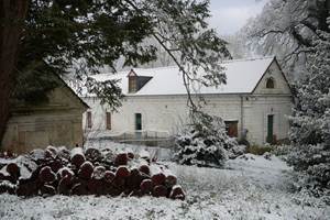 Gîte du château de la Caloterie sous la neige