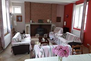 Salon  et poêle à bois