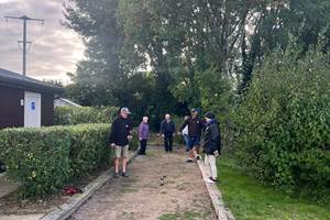 une partie de pétanque