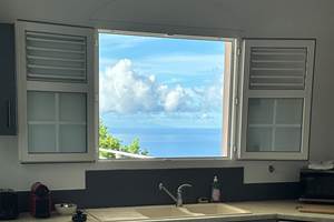 La vue de la cuisine !