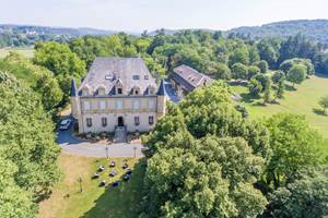 Vue aérienne du domaine de Puy Robert