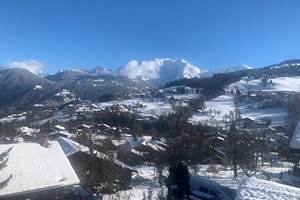 Vue fenetre cuisine 2 Chaine du Mont Blanc