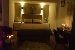 Chambre Bouddha lavabo simple vasque