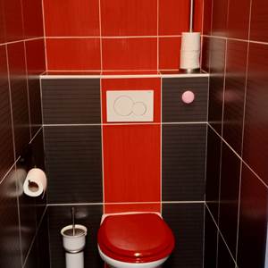 au rez un wc non accessible aux chaises roulantes