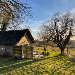 Gite La Bergerie - Vue arrière de la terrasse