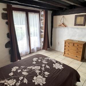 Chambre lit double avec accès extérieur