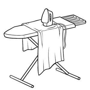 planche + fer à repasser