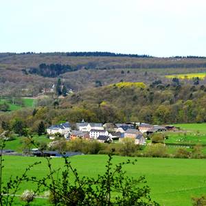 Le hameau de Xhignesse logé dans la verdure