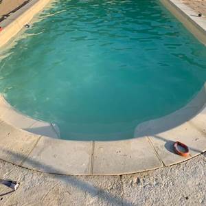 piscine en été