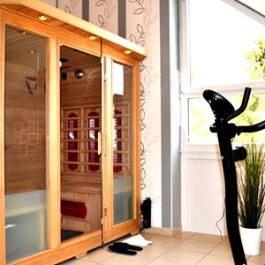 Hum un sauna  infra rouge 4 personnes. Du bonheur !