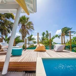 Iguane House villas & Micro Spa Villa Passion espaces terrasses et piscine