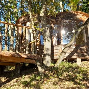 Cabane vue extérieure