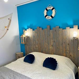 Chambre bord de mer lit 160x200