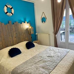 Chambre bord de mer avec accès terrasse