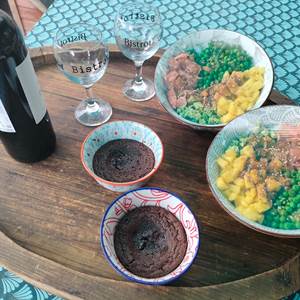 plateau repas ( poke bowl + dessert )