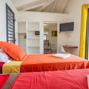 Villa Lagon chambre et salle d'eau attenante